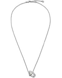 Fendi Roma Hoop Pendant Necklace - Metallic