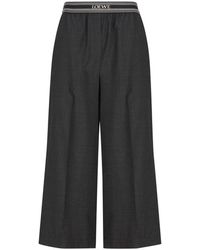 Loewe - Mid-rise Cropped Trousers - Lyst