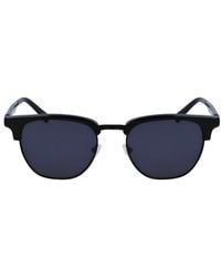 Ferragamo - Oval Frame Sunglasses - Lyst
