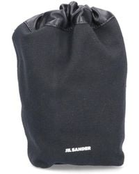 Jil Sander - Logo-printed Drawstring Clutch Bag - Lyst