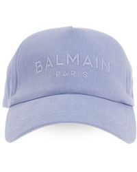 Balmain - Baseball Cap With Logo, - Lyst