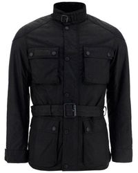 Barbour - Belted Patch Pockets Jacket - Lyst