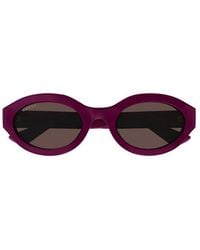Gucci - Geometric-frame Sunglasses - Lyst