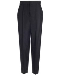 Tory Burch - High-Waist Tapered Tailored Trousers - Lyst