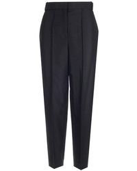 Tory Burch - High-waist Tapered Tailored Trousers - Lyst