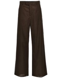Martine Rose - Houndstooth-printed Wide-leg Trousers - Lyst