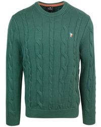 Paul Smith - Maglia Intrecciata Verde - Lyst