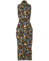 Vivienne Westwood - Allover Floral Printed Midi Dress - Lyst