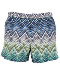 Missoni - Zigzag Printed Swim Shorts - Lyst