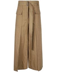 Weekend by Maxmara - Belted Flared Trousers - Lyst