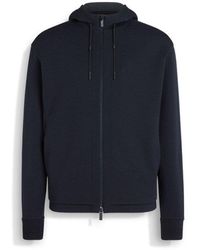 ZEGNA - High Performance Wool Blend Hoodie - Lyst