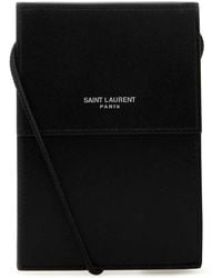 Saint Laurent - Leather Pouch - Lyst