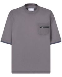 Sacai - Zipped Pocket Jersey T-shirt - Lyst