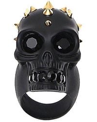 Alexander McQueen - Skull Embellished Ring - Lyst