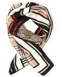 Burberry - Check Printed Scarf - Lyst