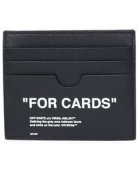 Off-White c/o Virgil Abloh Leather Handbag in Black for Men Mens Accessories Wallets and cardholders 