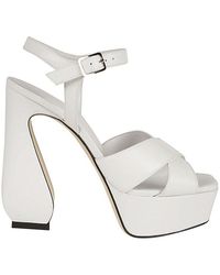 Sergio Rossi - Open-toe Buckle-fastened Sandals - Lyst