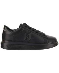 Karl Lagerfeld - Round Toe Lace-up Sneakers - Lyst