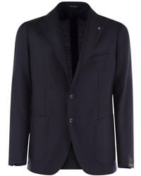 Tagliatore - Virgin Wool Jacket - Lyst