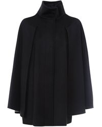 Max Mara High-neck Cape - Black