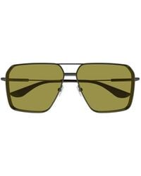 McQueen - Pilot Frame Sunglasses - Lyst