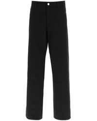 Raf Simons Workwear Jeans With Knee Patches - Black