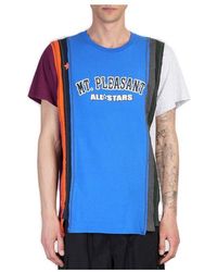 Needles - 7 Cut Panelled T-Shirt - Lyst