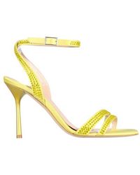 Liu Jo - Embellished Ankle Strap Sandals - Lyst