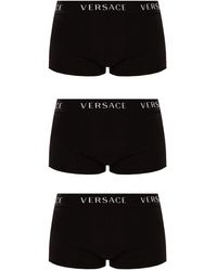Versace - Logo Waistband Pack Of Three Briefs - Lyst