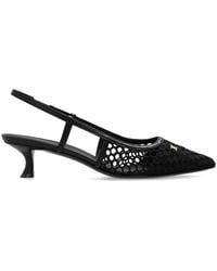 Ferragamo - Vara-Appliqué Pointed-Toe Slingback Pumps - Lyst
