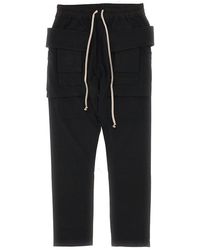 Rick Owens - Creatch Tapered Drawstring Cargo Trousers - Lyst