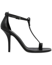 Burberry - Toe Ring Leather Sandal - Lyst
