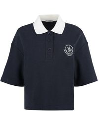 Moncler - Cotton-piqué Polo Shirt - Lyst