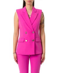 Liu Jo - Double-Breasted Waistcoat - Lyst