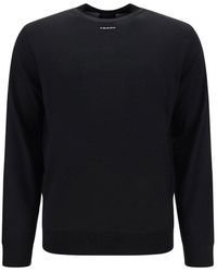 Prada - Logo Intarsia Crewneck Sweater - Lyst