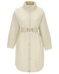 Twin Set - Belted Down Coat - Lyst