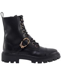 Tod's - Buckle-detailed Lace-up Ankle Boots - Lyst