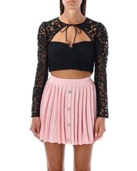 Self-Portrait - Lace Top - Lyst