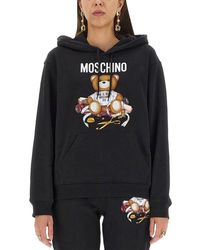 Moschino - Teddy Print Sweatshirt - Lyst