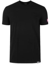 DSquared² - Logo Patch Crewneck T-shirt - Lyst