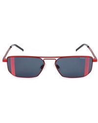 BOSS - Geometric Frame Sunglasses - Lyst