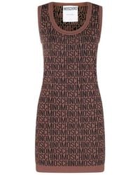 Moschino - Brown Virgin Wool Dress - Lyst
