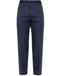 Etro - Patterned Pleat-front Trousers, - Lyst