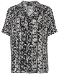 Balmain - Ff Monogrammed Short-sleeved Shirt - Lyst