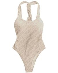 Fendi - Allover Ff Motif One-piece Swimsuit - Lyst