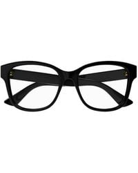 Gucci - Rectangular Frame Glasses - Lyst