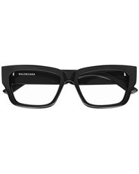 Balenciaga - Rectangle Frame Glasses - Lyst