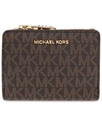 MICHAEL Michael Kors - Logo Lettering Bi-Fold Wallet - Lyst