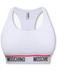 Moschino - Logo Underband Sports Bra - Lyst