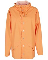 Rains - Long-sleeved Drawstring Hooded Jacket - Lyst